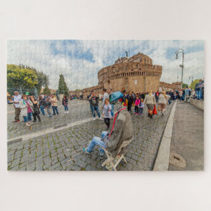 Puzzle Art de rue et Castel Sant'Angelo, Rome, Italie
