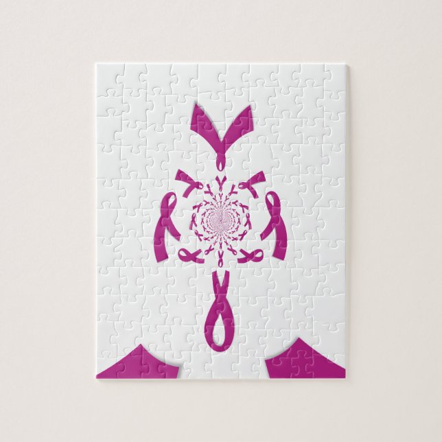 Puzzle Art de sensibilisation au cancer du sein Imprimer (Vertical)
