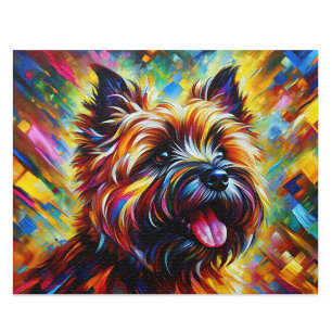 Puzzle Art de style acrylique Cairn Terrier Wheaten Cairn