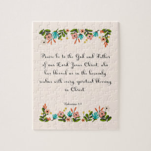 Puzzle Art de vers de bible - 1:3 d'Ephesians