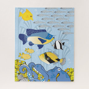 Puzzle Art déco 16x20 pour les aveugles de couleur