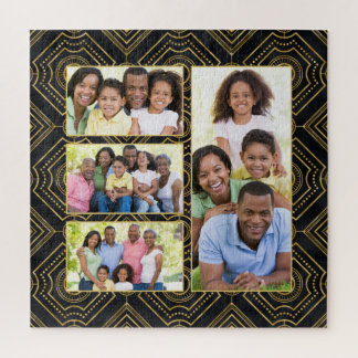 Puzzle Art Deco Black Gold Ajoutez votre collection de ph