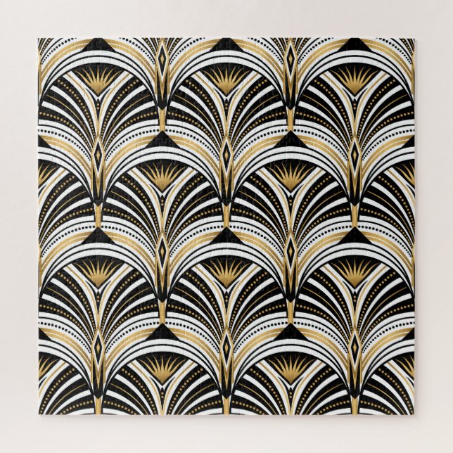 Puzzle Art Déco Gold Black Elegance : Années folles (Vertical)