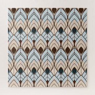 Puzzle Art Déco : Ornement sans Seamless Texturé.