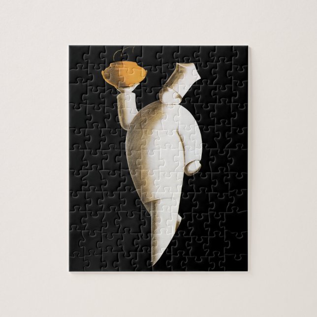 Puzzle Art Déco Restaurant Chef, Affaires Vintages (Vertical)