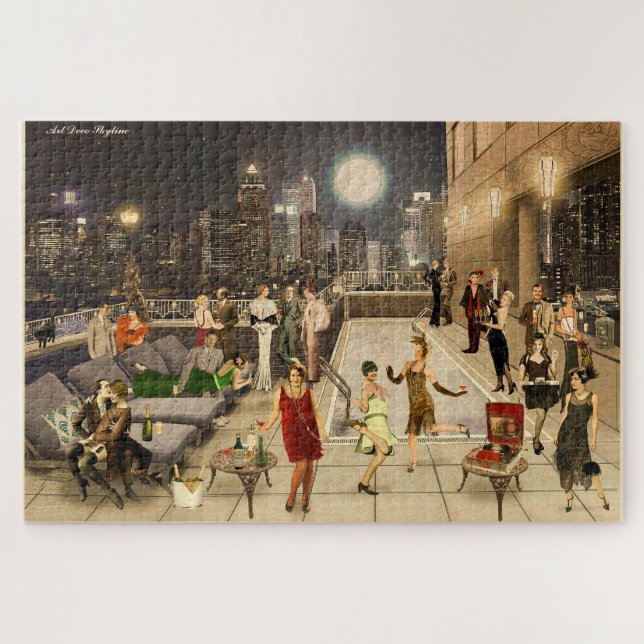 Puzzle Art Déco Skyline (Horizontal)