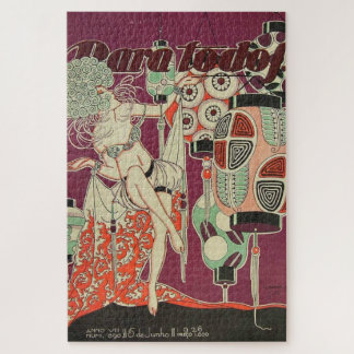Puzzle Art Déco Vintage - Pour Tous - Cheveux Bouclés