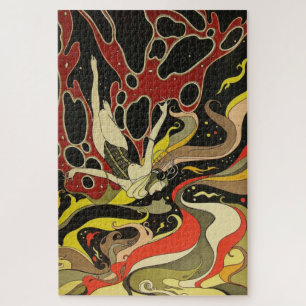 Puzzle Art Déco Vintage - Pour Tous - Eau Psychédélique