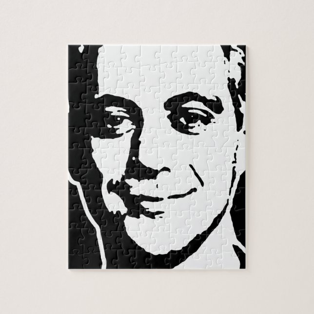 PUZZLE ART D'ENCRE DE RAHM EMANUEL (Vertical)