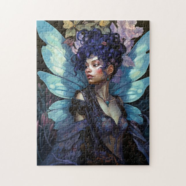 Puzzle Art d'Imaginaire Fée Noire Africain (Vertical)