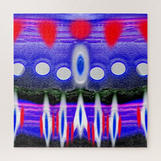 Puzzle Art d'invasion des premiers aliens (Vertical)