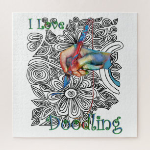 Puzzle Art doodé colorant
