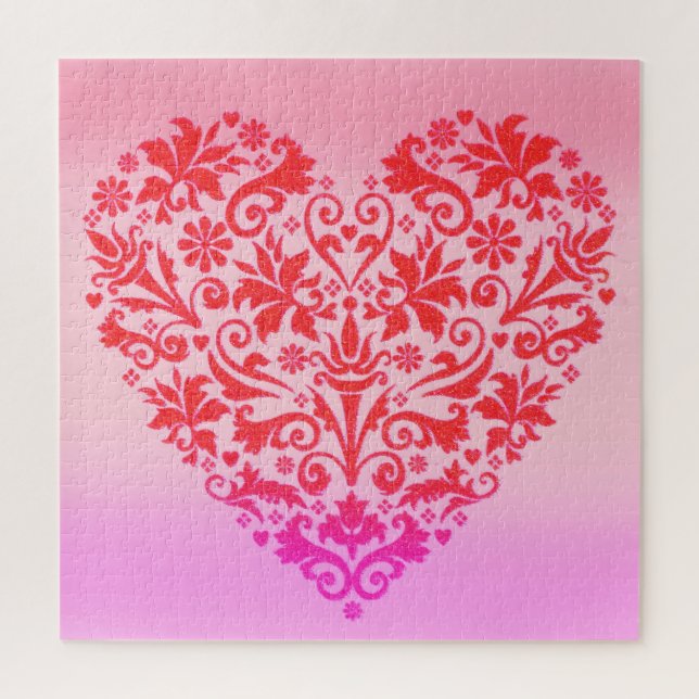 Puzzle Art du coeur rouge (Vertical)