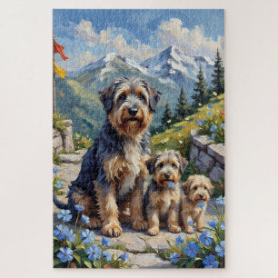 Puzzle Art du jardin de montagne du Terrier Tibétain