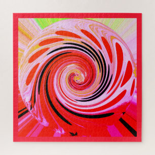 Puzzle Art du jour chaud rouge