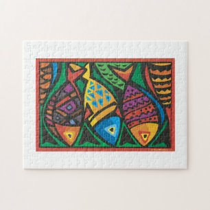 Puzzle Art du poisson Abstrait