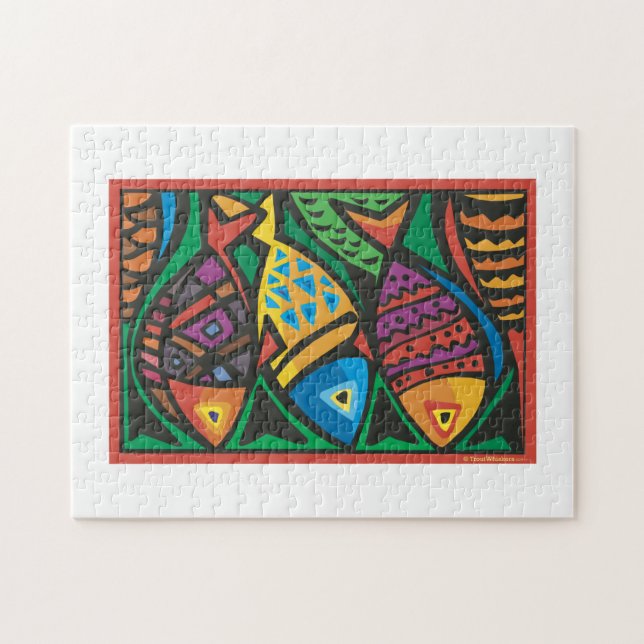Puzzle Art du poisson Abstrait (Horizontal)