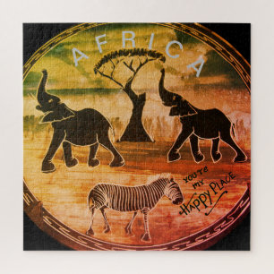 Puzzle Art Eléphant Africain