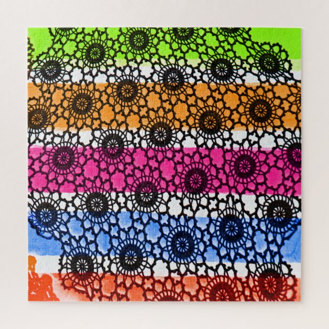 Puzzle Art en dentelle noire (Vertical)