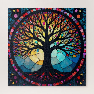 Puzzle Art en verre tendu, Arbre de vie Verre tendu