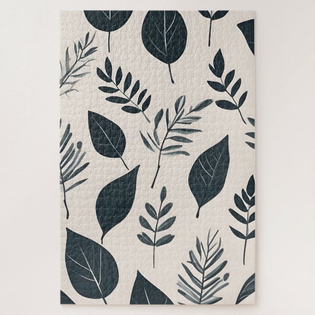 Puzzle Art feuille Boho (Vertical)