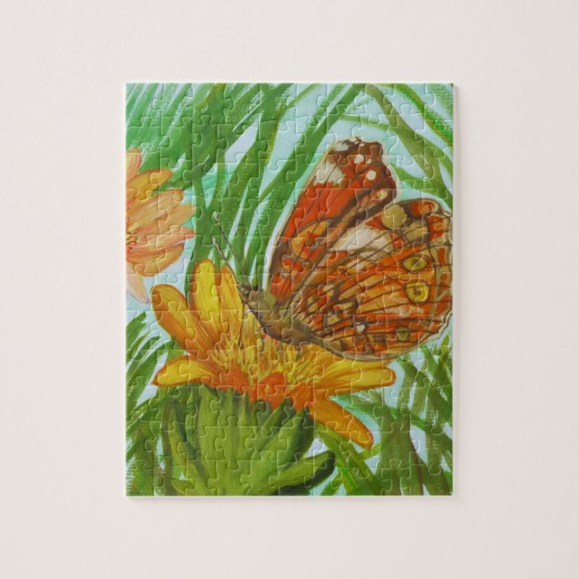 Puzzle Art floral peint à la main, esthétique douce de la (Vertical)