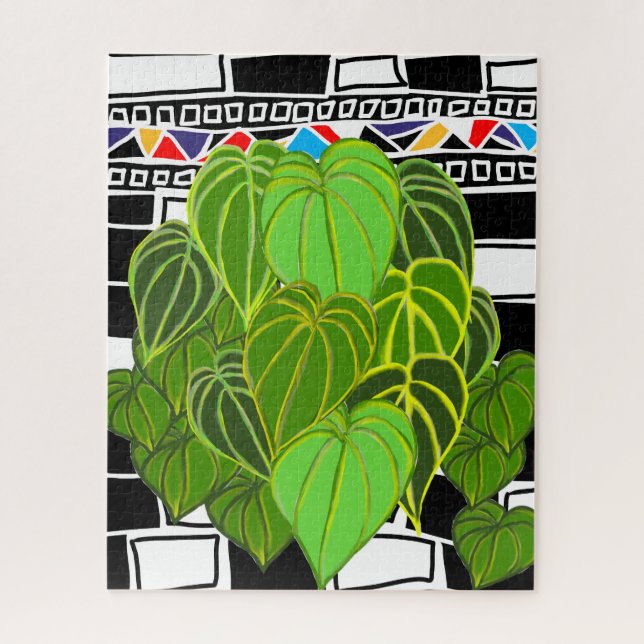 Puzzle Art floral tropical gras (Vertical)
