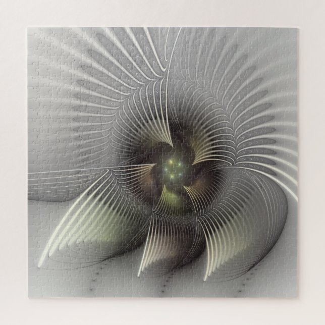 Puzzle Art fractal Abstrait moderne en 3D (Vertical)