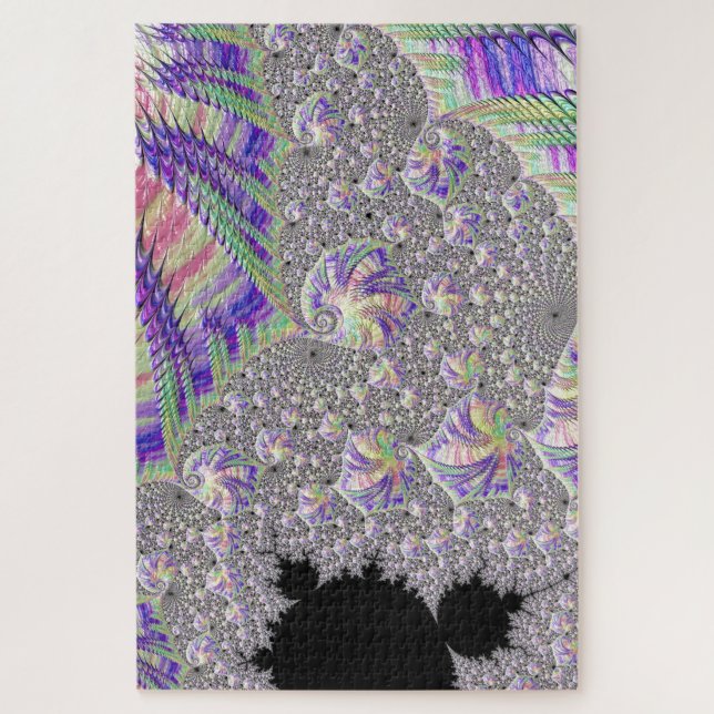 Puzzle Art fractal psychédélique funky tripant groovy (Vertical)