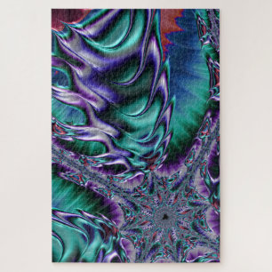 Puzzle Art fractal psychédélique funky trippy