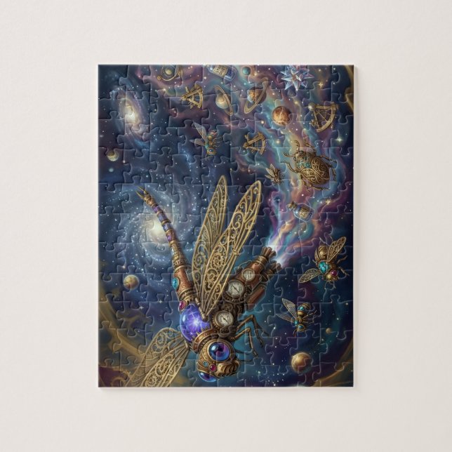 Puzzle Art Galactique Mécanique Céleste Espace Steampunk (Vertical)
