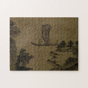 Puzzle Art History (Asie) : Bateau à voile sur la rivière