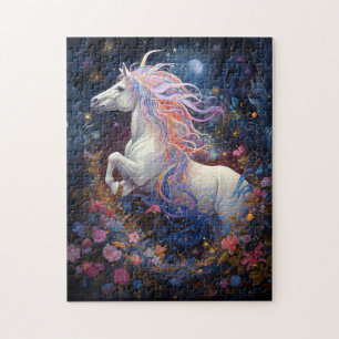 Puzzle Art Imaginaire de Cheval Blanc Magique
