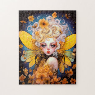 Puzzle Art Imaginaire Fée Jaune Cute