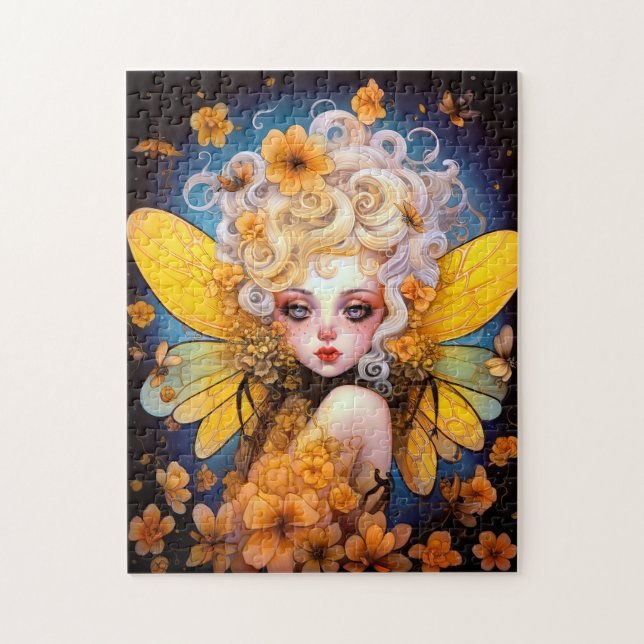 Puzzle Art Imaginaire Fée Jaune Cute (Vertical)