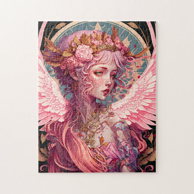 Puzzle Art Imaginaire rose Fairy Angel (Vertical)