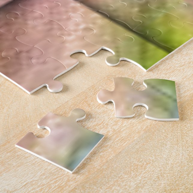 Puzzle Art inspiré par l'Afrique Imprimé- Design géométri (Côté)