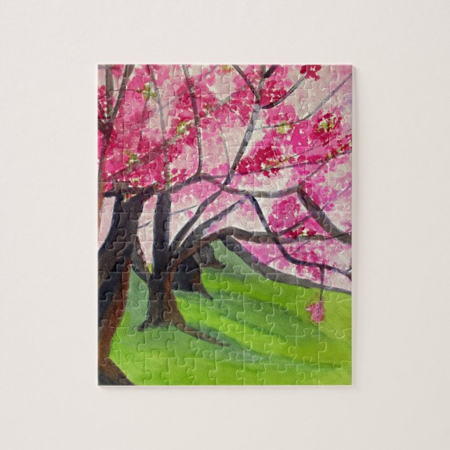 Puzzle Art japonais de fleurs de cerisier de Sakura (Vertical)