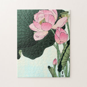 Puzzle Art japonais vintage   Lotus Flower