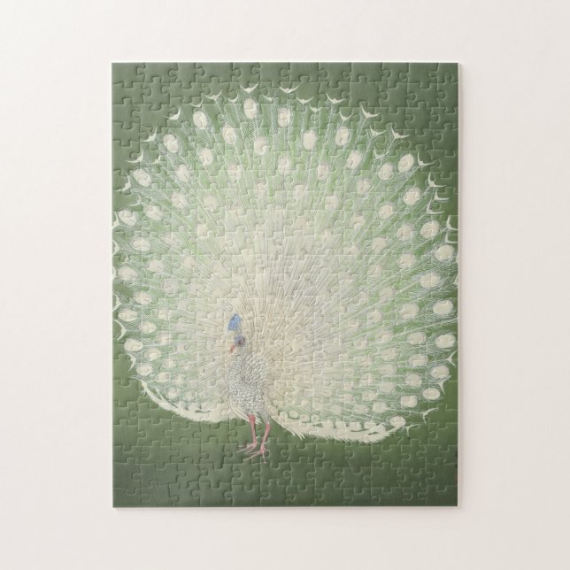 Puzzle Art japonais vintage | Peacock (Vertical)