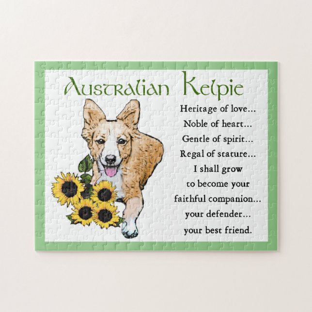 Puzzle Art Kelpie australien (Horizontal)