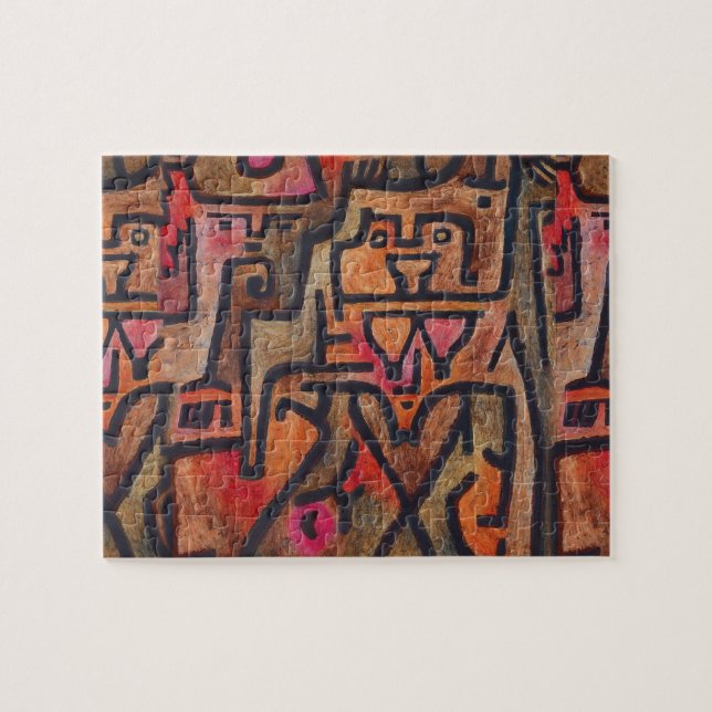 Puzzle Art Moderne Expressionniste Abstrait de Forêt de K (Horizontal)