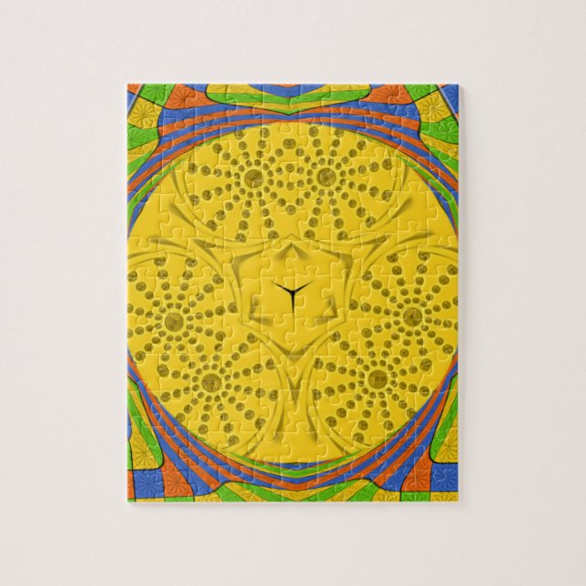 Puzzle Art Motif Égyptien Imprimer À damiers Conception C (Vertical)