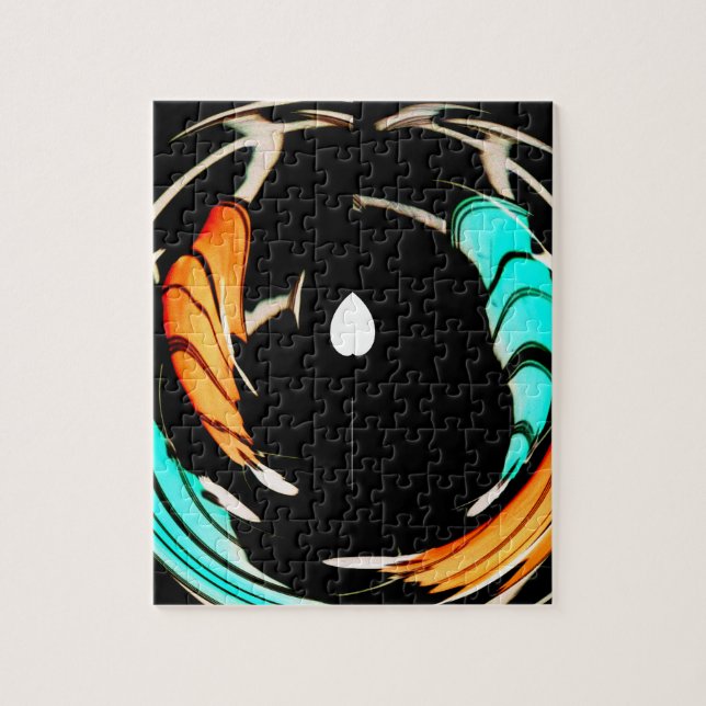 Puzzle Art Motif traditionnel africain Imprimer (Vertical)