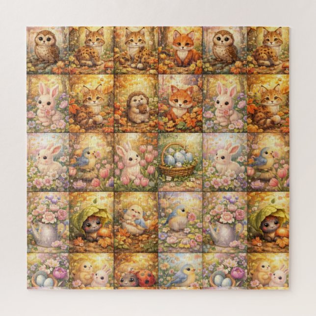 Puzzle Art mural acrylique (Vertical)