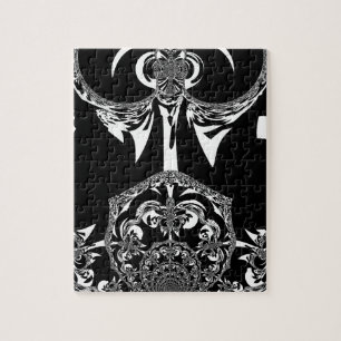 Puzzle Art noir et blanc africain