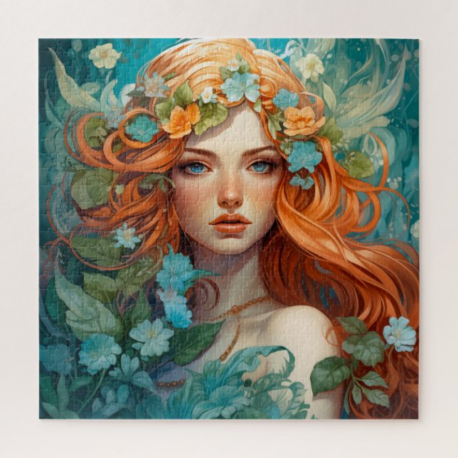 Puzzle Art Nouveau Aos sí Fairy (Vertical)