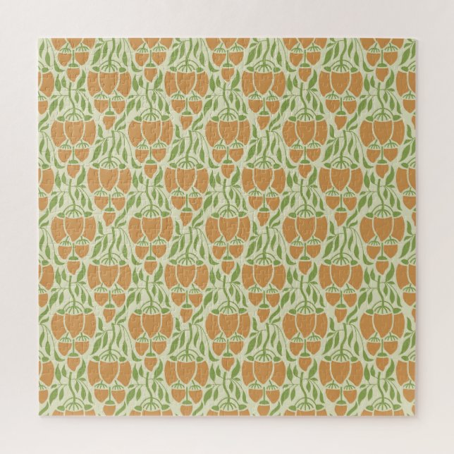 Puzzle Art Nouveau : Élégance florale (Vertical)