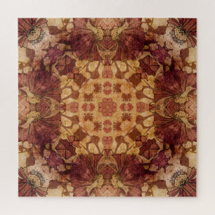 Puzzle Art nouveau géométrique, motif décoratif.