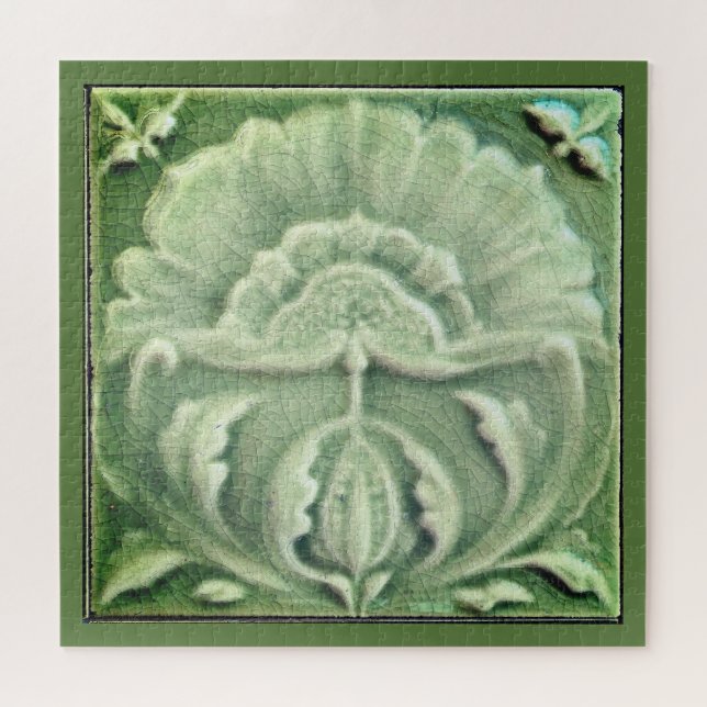 Puzzle Art nouveau jugendstil carreaux de fleurs design v (Horizontal)